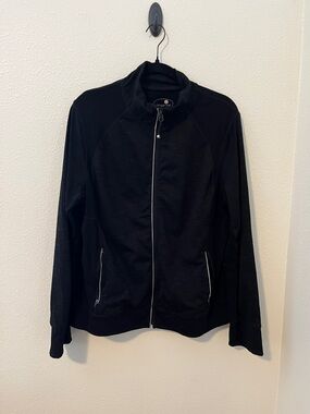 Tangerine Women’s Black Lightweight Full-Zip Jacket